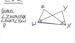 Geometry 4.7 Congruence on Overlapping Triangles Example 2