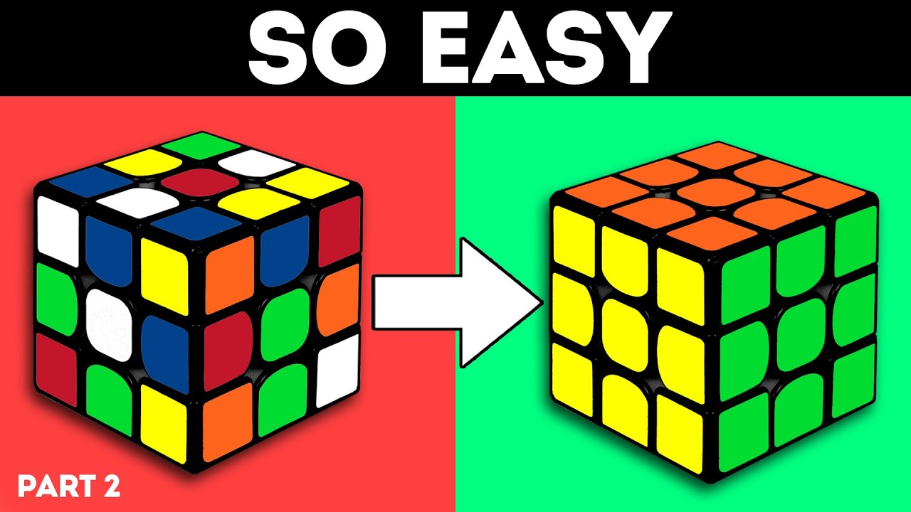 How To Solve A Rubik’s Cube | The Easiest Tutorial | Part 2 - YouTube