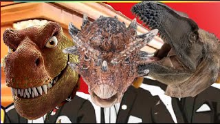 Trex Vs Ankylaosaurus Vs Wuerhosaurus - Dinosaurs Coffin Dance Song Cover