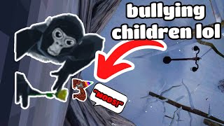cyberbullying small children out of competitive lobbies (Gorilla Tag VR)