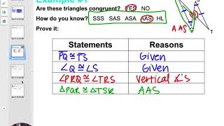 4.3 - 4.5 Day 2 - Two Column Proofs with Triangles