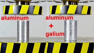 HYDRAULIC PRESS VS GALIUM WITH ALUMINUM