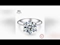 anujewel 1ct 2ct 3ct 5ct d color moissanite engagement ring for women 925 sterling silver gold plat