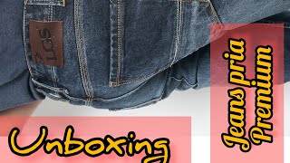 Unboxing celana jeans LGS premium #jeans #jeanscowok #lgsjeans #jeanspants