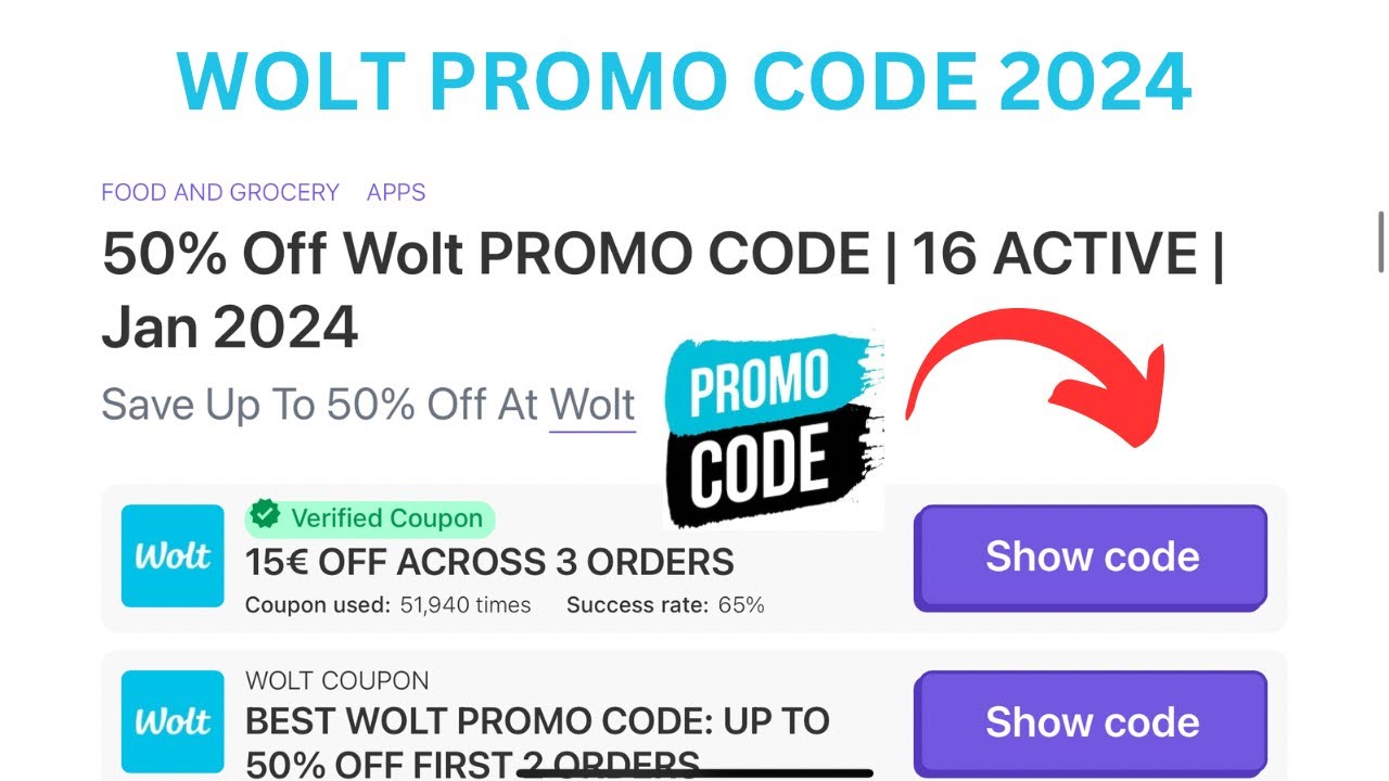 Wolt Promo Code 2025 Youtube