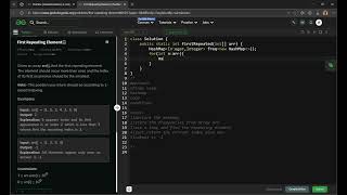 First Repeating Element - Easy - GeeksforGeeks