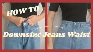 Downsize Jeans Waist 裤腰太松？教你如何修改缩小裤腰 eng cc