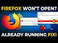 How to Fix Firefox Already Running Error