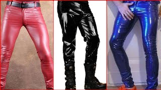 Latest and stylish latex pants outfits for men's / Trendy leather and latex clothing ideas