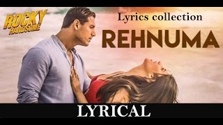REHNUMA Full Lyrical Song | ROCKY HANDSOME | John Abraham, Shruti Haasan |