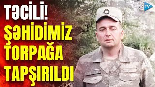 Şəhid baş əsgər Əliyev Emin Eldəniz oğlu son mənzilə yola salındı - GÖRÜNTÜLƏR