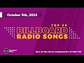 Billboard Radio Songs Top 50 (October 5th, 2024)