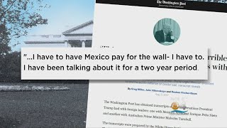 Trump Urged Mexico's President To Stop Saying They Wouldn't Pay For Wall