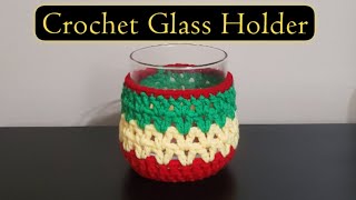 Crochet Glass Holder |DIY Easy Crochet Projects