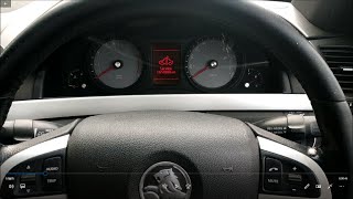 Service Light Reset. Holden VE Commodore - Maintenance Warning Light Reset. How To.