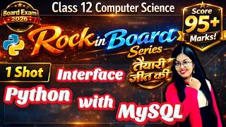 Interface Python with MySQL | Python and MYSQL Connectivity 1 Shot | CBSE Class 12 Computer Science