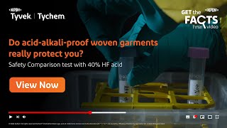 Tychem® 2000 vs. Acid-alkali proof clothing: A Protective comparison test with 40% Hydrofluoric acid