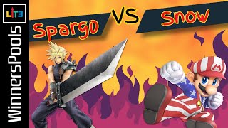 Sparg0 (Cloud) vs Snow (Mario) - Litvitational 3 - Ultimate Singles - Pool 1