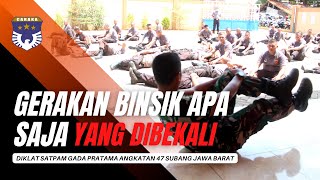 BINSIK SIANG BARENG PERWIRA TNI !!! DIKLAT SATPAM GP 47 SUBANG JAWA BARAT PT. CARAKA SAKTI UTAMA