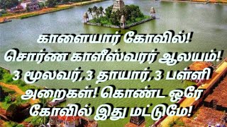 சொர்ண காளீஸ்வரர் ஆலயம்! 3 மூலவர் 3 தாயார் 3 பள்ளி அறைகள் கொண்ட ஒரே ஆலயம்!Swarna Kaleeswarar Alayam!