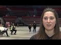 niu students attempting to make world s largest paper snowflake