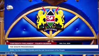 THE SENATE PLENARY, WEDNESDAY, 26TH FEBRUARY, 2025. MORNING SITTING.