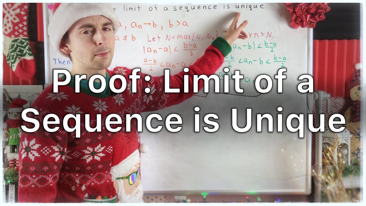 Proof: The Limit Of A Sequence Is Unique | Real Analysis - YouTube