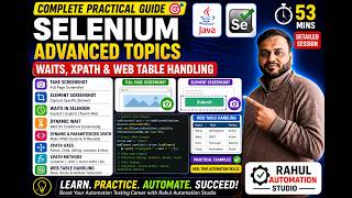 Selenium Waits, XPath Axes & Web Table Handling | Java + Selenium Tutorial