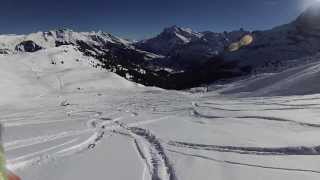 Skiing Wengen Switzerland - Powder