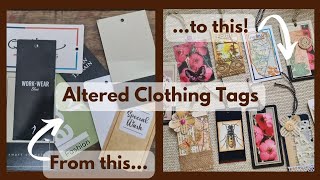 Altered Clothing Tags - Junk Wonders  ScrapBustingIdeas JunkJournalInspiration #creativemotivation