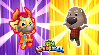 Talking Tom Hero Dash Ultra - Red Bul Tom X Talking Ben Saving Angela, Hank \u0026 Ginger - All Bosses