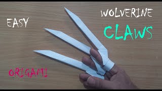 claws : Easy Paper Wolverine Claws Origami Tutorial Wolverine Claws