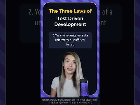 The three rules of test-driven development #shorts #programming #coding #computer science