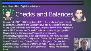 Done in 60 Seconds Checks and Balances
