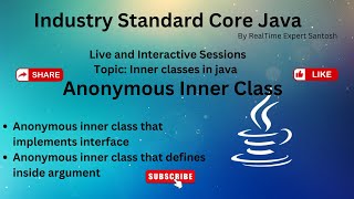 AnonymousInnerClass-Part2|Java Tutorial|Java for beginners 2024|Full Stack Java|Online Java Training