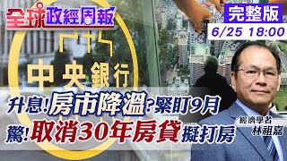 【全球政經周報】升升不息!房市轉涼?緊盯9月通膨.利率，中古屋.成屋.預售屋走勢? 央行擬限縮30年房貸年限!第五波打房將登場? 台灣估全年通膨恐逾3%，加速升息? @中天財經頻道CtiFinance  0625