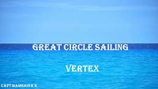 GREAT CIRCLE SAILING : SOLUTION  FOR VERTEX