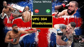 UCF Predictions - UFC 304 Full Fight Card Predictions