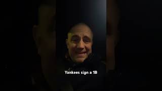 Yankees sign a 1B #breakingnews #yankees #mlb #youtubeshorts