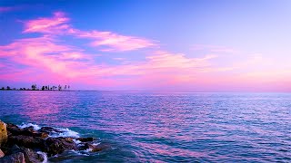 Beautiful Relaxing Music with Wave Sounds: Sleep Music, Peaceful Music, Stress Relief, Calm Sunset