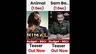 Animal Vs Samबहादुर Movie Comparison | Box Office Collection | #animal #afranmalsisar