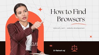 how to find browsers java script - method navigator.userAgent() - www.soft_tech.com