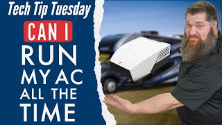 Can I Run my AC continuously in my RV