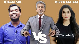 Khan Sir VS Divya Tripathi Ma’am I Youtuber's Comparison I #shorts I #khansir I #divyankatripathi