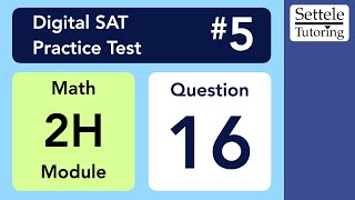 Digital SAT 5, Math Module 2H, Question 16 (xy-plane)