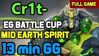 OMG! This is what happens when Crit plays his best hero mid !WARNING! ENDGAME spoilers!!