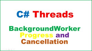 C# Threads : Worker Thread With ProgressBar Update