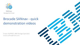 SANnav Demo - Part 1: Dashboards and Topology View