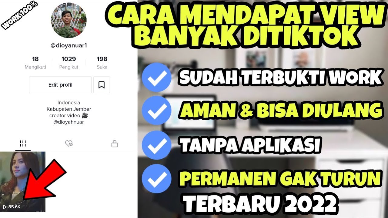 TERBARU!!😱 CARA MENAMBAHKAN VIEW TIKTOK GRATIS DAN PERMANEN 2022 - CARA ...