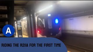 Riding the R211A for the first time